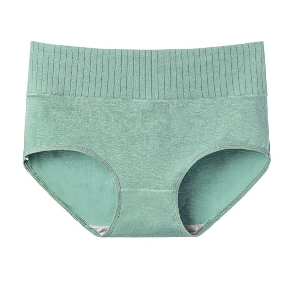 Cotton Women s Underwear Panties High Waist Briefs Solid Color Breathable Underpants Seamless Soft Lingerie Girls 4