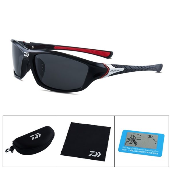 DAIWA Polarized Sunglasses Men Women Fishing Glasses Outdoor Sports Goggles Camping Hiking Driving Eyewear UV400 With 2