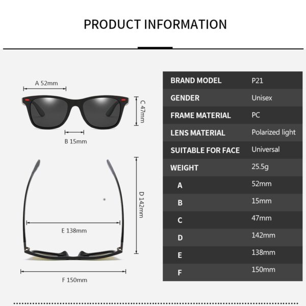Polarized Sunglasses Men Women Driver Shades Male Vintage Sun Glasses Men Spuare Mirror Summer UV400OculoS - Image 3