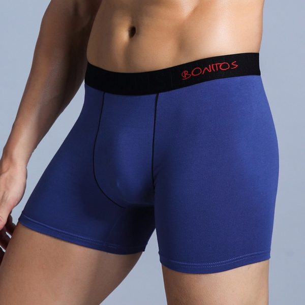 Dark Blue Man Underwear Sexy Boxers Cotton For Men s Panties Fashion Gay Boxershorts Male Shorts 1