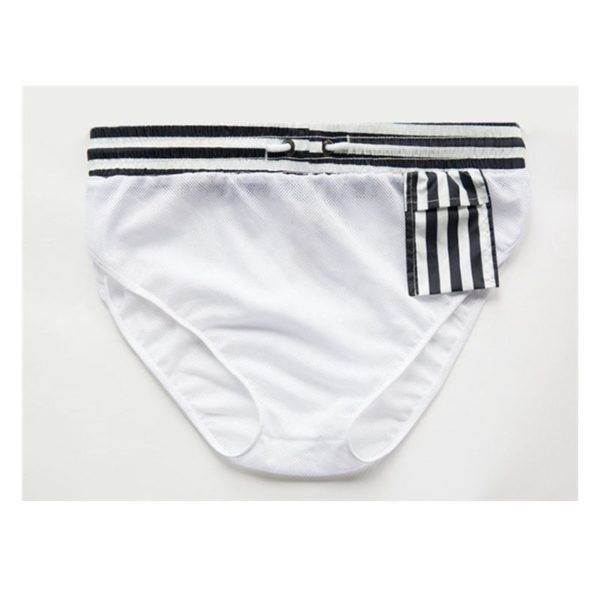 Swimwear Men Swim Shorts Mens Swimming Trunks Striped Swimsuit Man Beach wear Surf Board Bathing Suit Badeshorts Briefs - Image 4