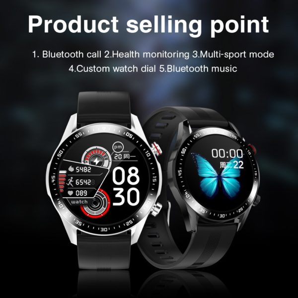 E1 2 Smart Watch Men Bluetooth Call Custom Dial Full Touch Screen Waterproof Smartwatch For Android 1