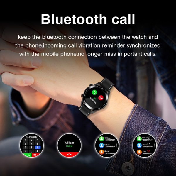 E1 2 Smart Watch Men Bluetooth Call Custom Dial Full Touch Screen Waterproof Smartwatch For Android 3