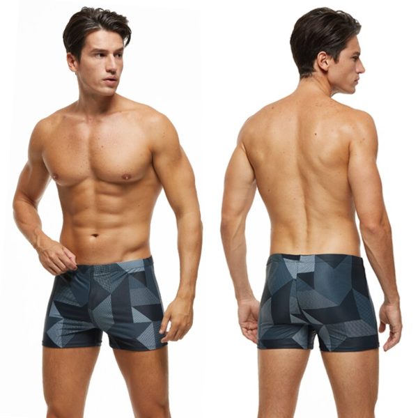 Men Swimwear Plus Size Fashion Printed Swimsuit Male High Quality Elastic Swim Trunks With Pad - Image 2