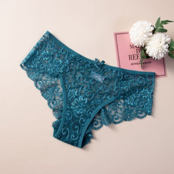 Sexy Panties Comfortable Briefs Exquisite Crotchless Shorts Solid Lingerie Sexy Hollow Out Underwear Women - Image 3