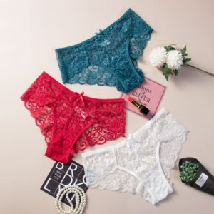 Sexy Panties Comfortable Briefs Exquisite Crotchless Shorts Solid Lingerie Sexy Hollow Out Underwear Women