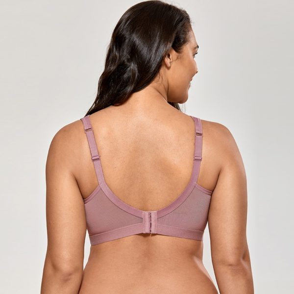 Women's Plus Size Wirefree Cotton Maternity Nursing Bra Softcup Sleeping Underwear - Image 4
