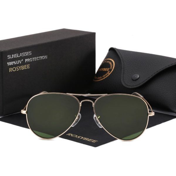 G15 Glass Lens Women Men Sunglasses UV400 Aviation Brand Classic Mirror Male Oculos Vintage Banned Man Sun Glasses - Image 2