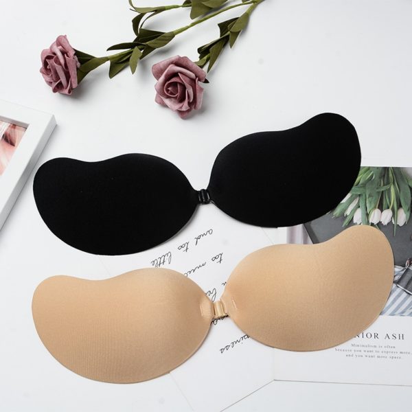 Invisible Push Up Bra Backless Strapless Bra Seamless Front Closure Bralette Underwear Women Self Adhesive Silicone