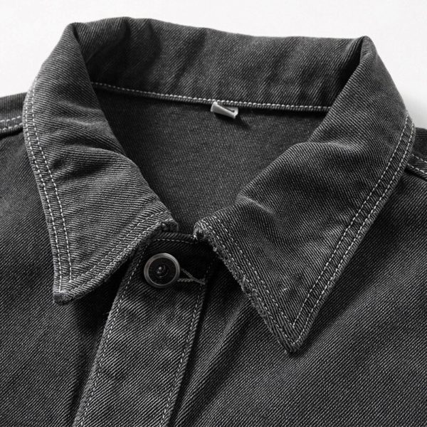 Jeans Clothing Motorcycle Selvedge Denim Jacket Vintage Men Work Jacket - Image 3