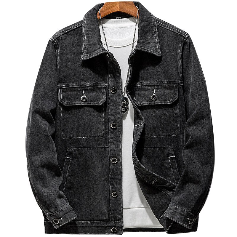 Jeans Clothing Motorcycle Selvedge Denim Jacket Vintage Men Work Jacket ...