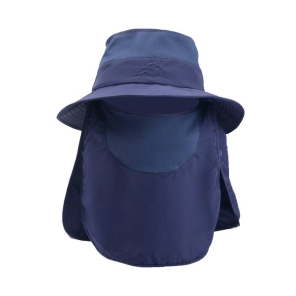 K33 Men's Hat Anti-UV Bucket Hat Fisherman's Hat Sun Protection 360° Panama Sun Hat Summer Hat Face Protection Mask Shawl Visor