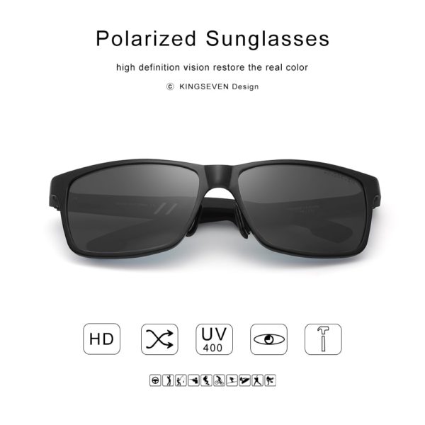 Polarized Sunglasses Aluminum Magnesium Sun Glasses Driving Glasses Rectangle Shades For Men Oculos masculino Male - Image 4