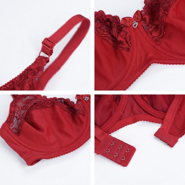 Lace Bra Plus Size Bra Women Underwear Bralette Crop Top Sexy Female Bra Large BH Tube Top Female Push Up Brassiere Laced Bra - Image 5
