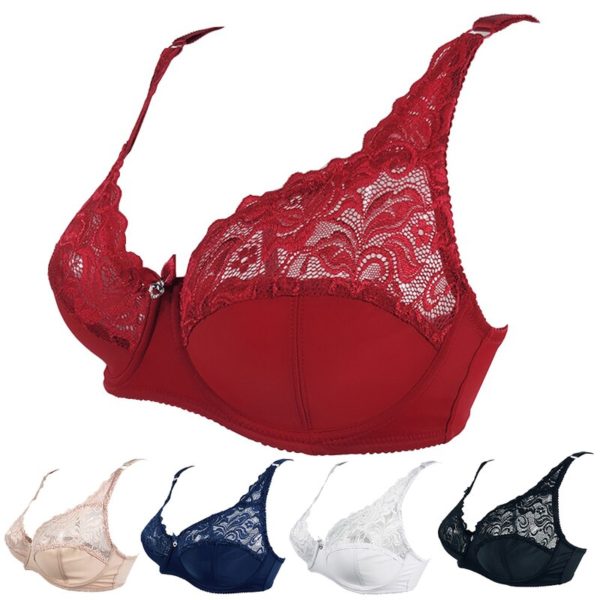 Lace Bra Plus Size Bra Women Underwear Bralette Crop Top Sexy Female Bra Large BH Tube Top Female Push Up Brassiere Laced Bra - Image 6