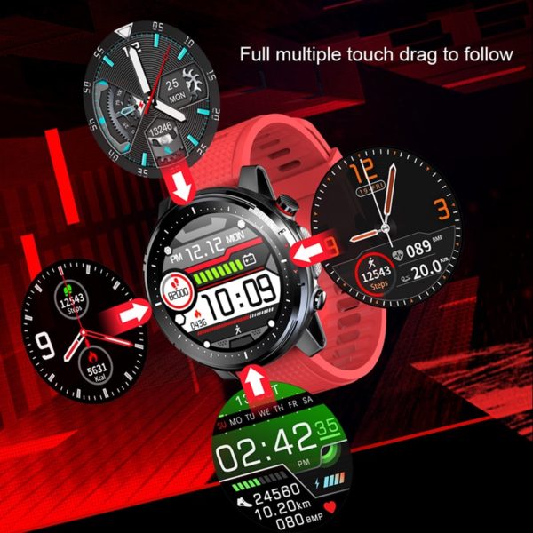 MELANDA 2021 Full Touch Smart Watch Men Sports Clock IP68 Waterproof Heart Rate Monitor Smartwatch for 3