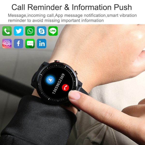 MELANDA 2021 Full Touch Smart Watch Men Sports Clock IP68 Waterproof Heart Rate Monitor Smartwatch for 5