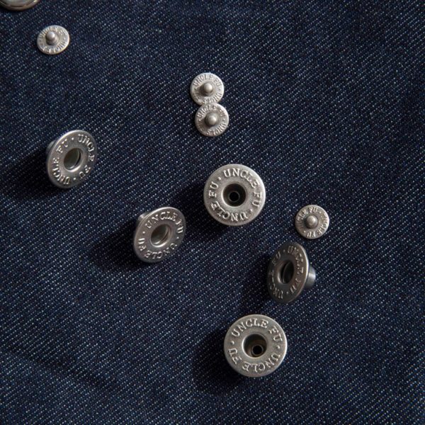 Good Raw Denim Jeans Dark Blue Classic Selvedge Pants - Image 5