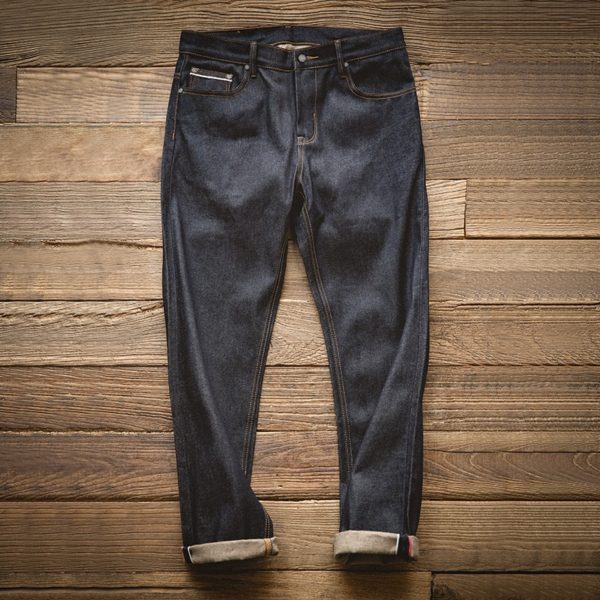 Workwear Cotton Durable Selvage Jeans Men Blue - Image 4