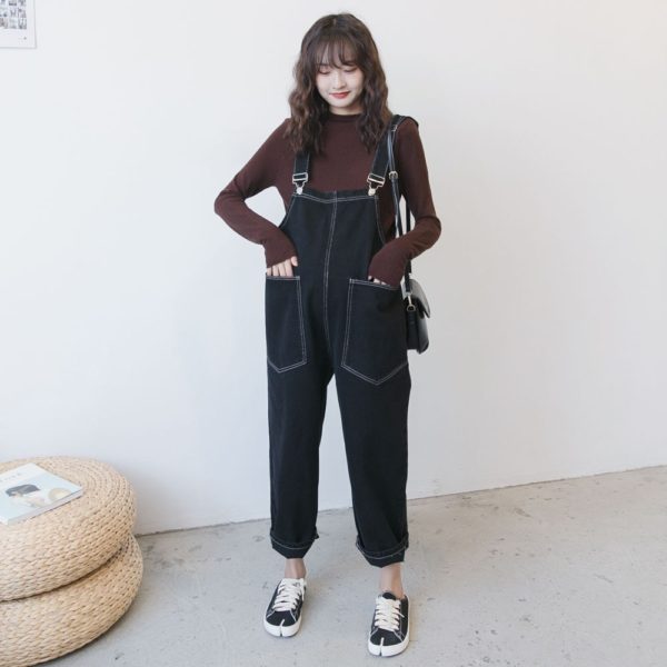 Maternity Jeans Pregnancy Pants Overalls for Pregnant Mommy Maternity Bib Pants Antumm Clothes Maternity Denim Jumpsuit - Image 2
