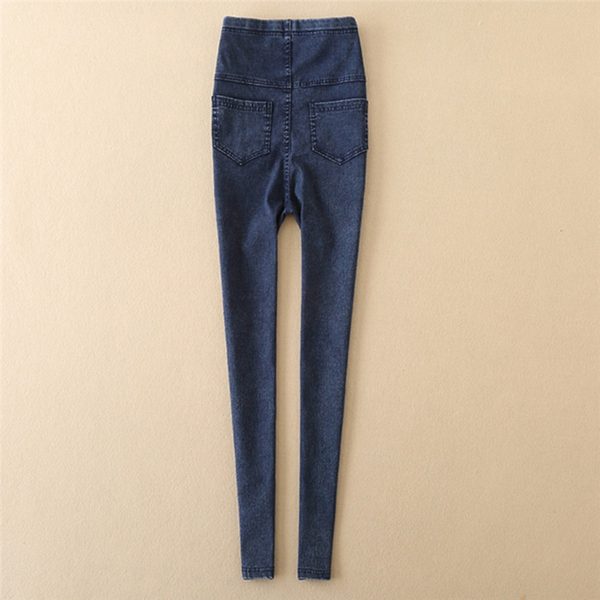 Maternity Pregnancy Skinny Trousers Jeans Pants Elastic Pregnant Women s Feet Stomach Lift Pants Stretch Denim 4