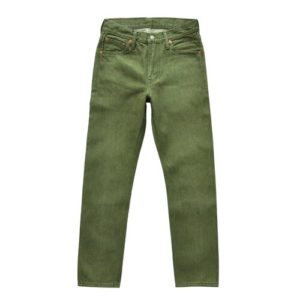 Olive Green Selvedge Denim Jeans