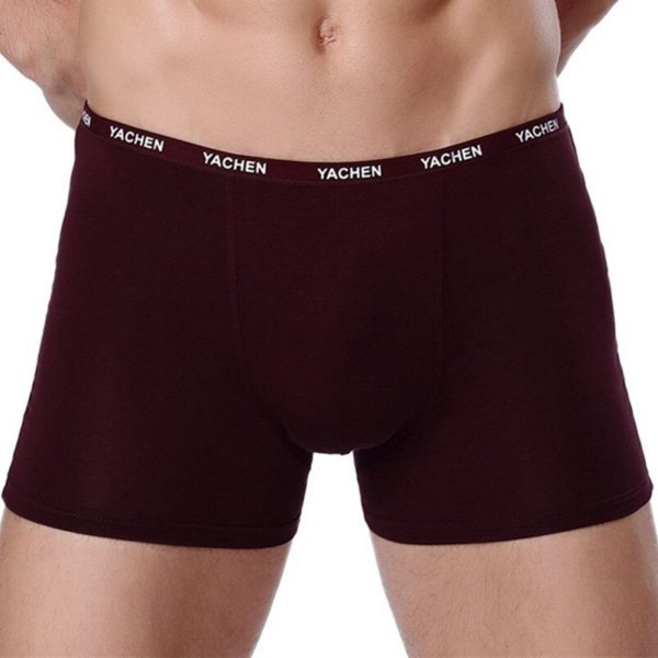 Men Sexy Boxer Soft Breathable Underwear Male Comfortable Solid Panties Underpants Cueca Homme Boxer shorts 1piece 1