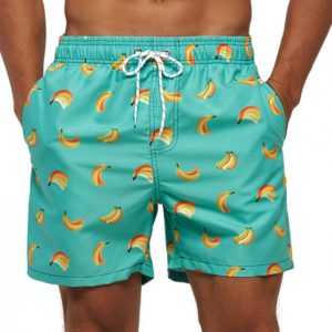 Mens Quick Dry Printed Short Swim Trunks with Mesh Lining Swimwear Bathing Suits Funny Shorts with Mesh Lining Swimwear Bathing