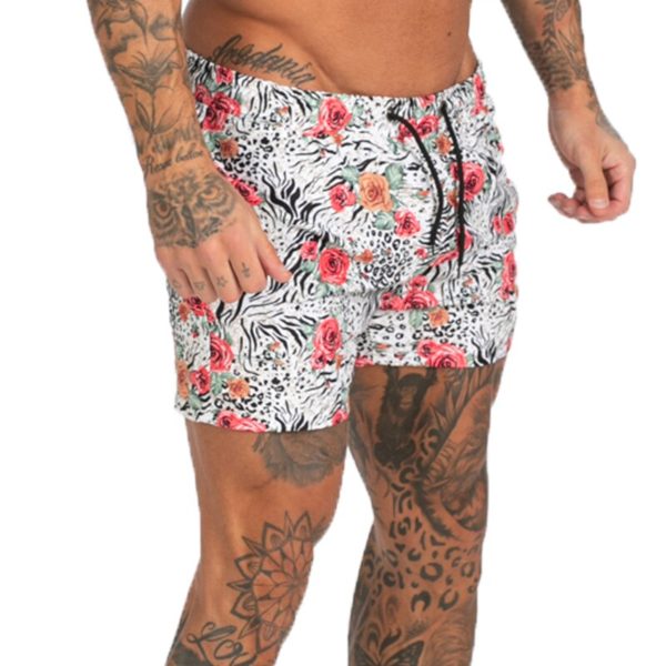 Mens Swimming Trunks Mesh Lining Elastic Drawstring Beach Shorts Swimsuit Man Shorts Summer Boxer Holiday Bathing Suit Fast Dry - Image 3