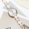 White Ceramic Watch Ladies Clock Relogio Feminino Montre Femme - Image 2