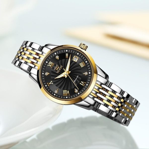 OLEVS Luxury Brand Women Automatic Mechanical Watches Steel Watch Band Watch Waterproof Simple Watch For Women 2.jpg 640x640 2