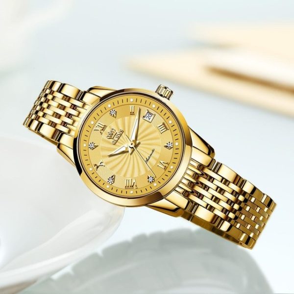 OLEVS Luxury Brand Women Automatic Mechanical Watches Steel Watch Band Watch Waterproof Simple Watch For Women 3.jpg 640x640 3