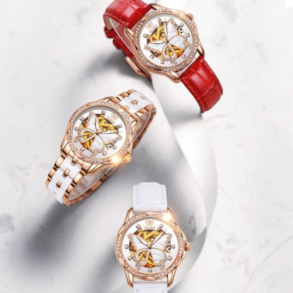 Mechanical Ladies Watch Set Fashion Switzerland Luxury WristWatch Automatic - Image 2