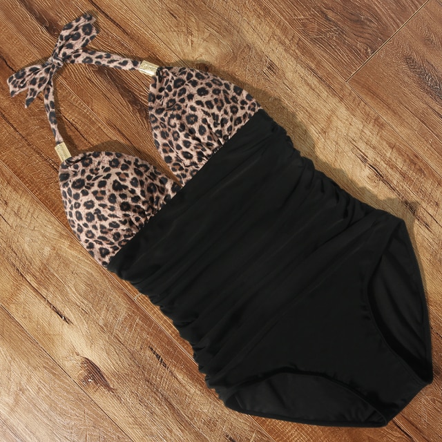 One Piece Tankini Plus Size Swimwear Women Black Halter Hot Monokini Swimsuit Push Up Bathing Suit Sexy High Waist Bodysuit 9 One Piece Tankini Plus Size Swimwear Women Black Halter Hot Monokini Swimsuit Push Up Bathing Suit Sexy High Waist Bodysuit - Image 9