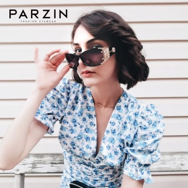 PARZIN Luxury Vintage Fashion Women Polarized Sunglasses Ladies Driving Dark Shades Hollow Lace Feminine Trendy UV400 1