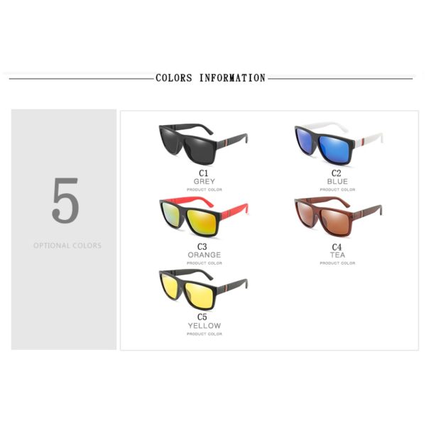 Polaroid Sunglasses Unisex Square Vintage Sun Glasses Famous Brand Sunglases Polarized Sunglasses Oculos Feminino for Women Men - Image 2
