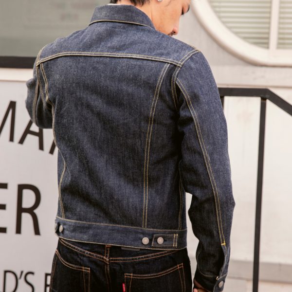 Trucker Short Denim Jacket Type 3 Selvedge Men Outerwear Slim Fit 557XX - Image 4