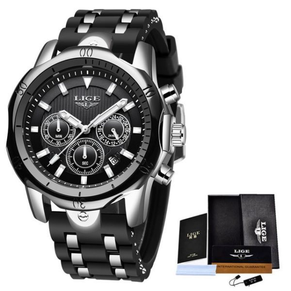 Fashion Waterproof Watch Mens Quartz Clock Man Casual Military WristWatch - Image 3