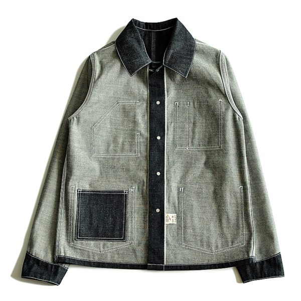 Motorcycle Men Fashion Jean Jacket Raw Selvedge Denim Jacket US 993-CL - Image 2