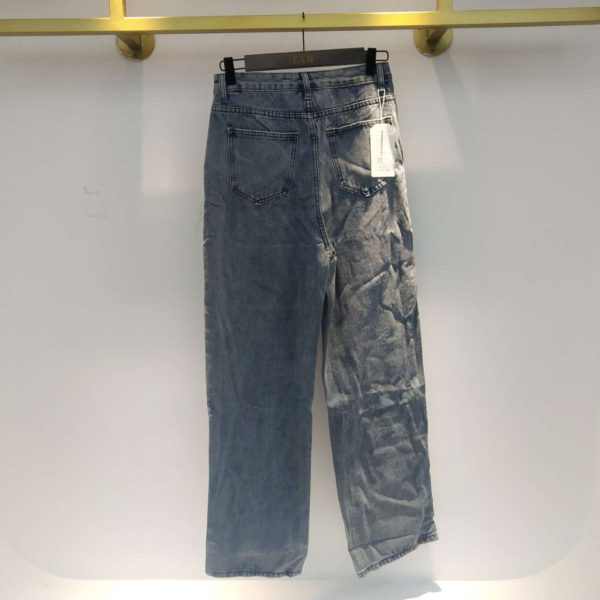 SHENGPALAE 2021 New Summer Vintage Jeans Woman Long Trousers Cowboy Female Loose Streetwear Butterfly Print Pants 5