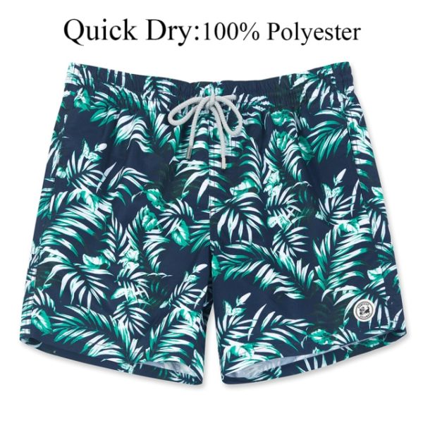 Men's Swimming Trunks Quick Dry Beach Board Swim Shorts with Pockets and Mesh Lining Holiday Swimwear for Men