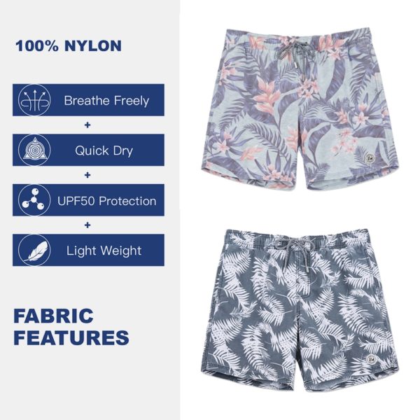 Men's Swimming Trunks Quick Dry Beach Board Swim Shorts with Pockets and Mesh Lining Holiday Swimwear for Men - Image 3