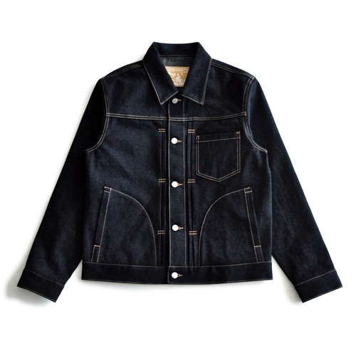 Long Denim Jacket Vintage Selvedge Jeans 520XX-V1 - eWingFlyStore