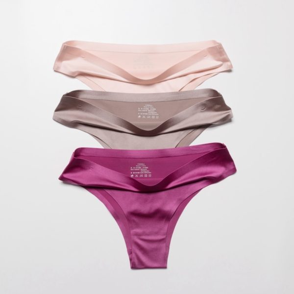 Seamless Panties Women Briefs Nylon Ultra-thin G-string Thongs Solid Soft Lingerie Female Underwear Ice Silk Briefs 1pc - Image 2