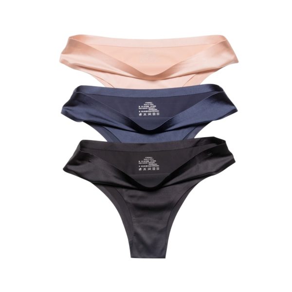 Seamless Panties Women Briefs Nylon Ultra thin G string Thongs Solid Soft Lingerie Female Underwear Ice