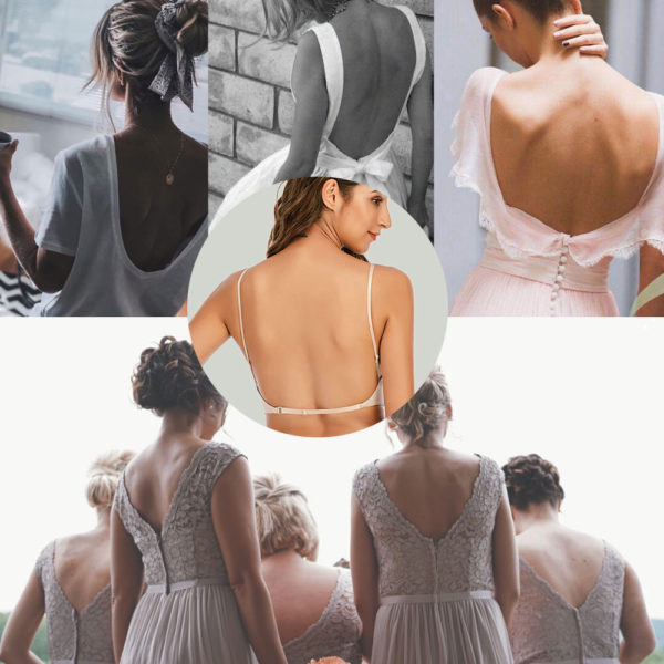 Sexy Backless Bra Lace Deep U Low Back Bralette Thin Cup Brassiere Halter Soft Seamless Elastic Underwear Tank Tops Encaje Mujer - Image 2