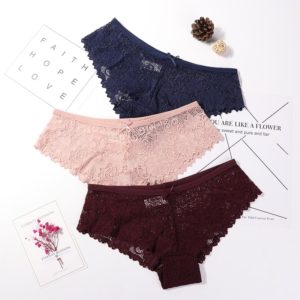 Sexy Lace Panties Women Fashion Cozy Lingerie Tempting Briefs Women's Underpant Low Waist Intimates Underwear