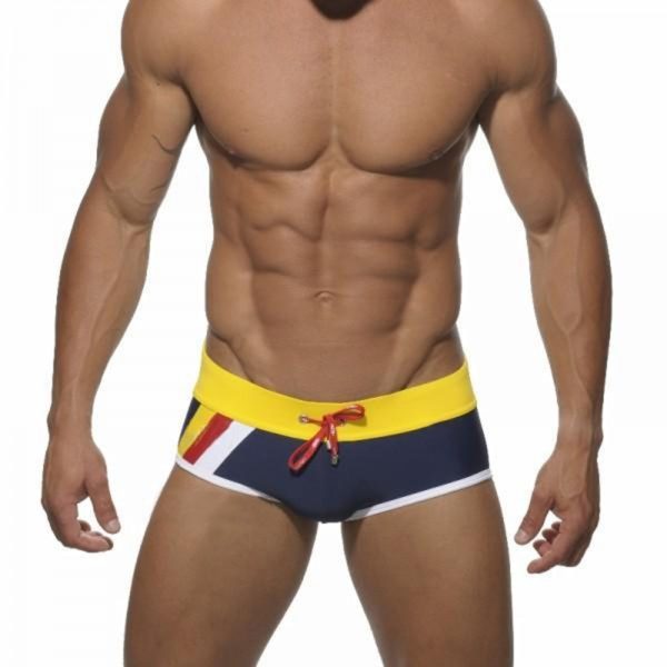 Summer Men Swimsuit Nylon Swimming Boxer Trunks Sexy Low Waist Swimwear Fashion Gay Male Pouch Beach Slim Surf Board Shorts