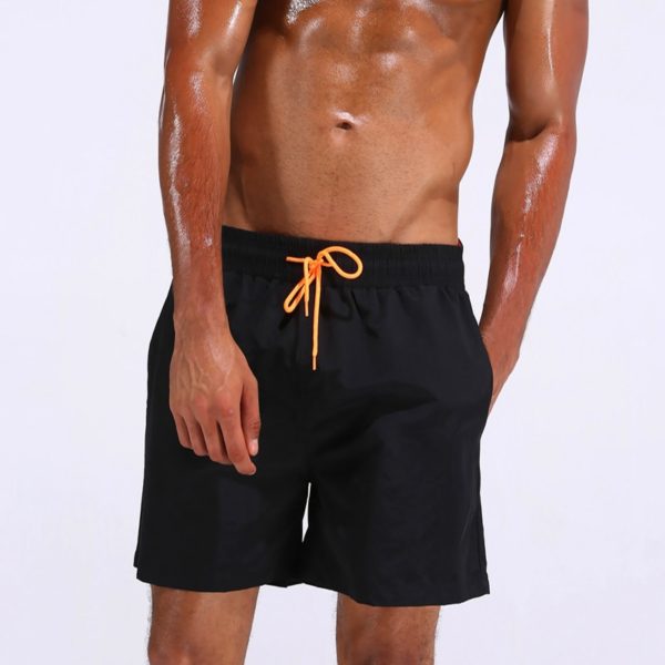 Summer beach swimsuit men's quick-drying swimwear men comfortable breathable swimwear beach shorts sexy solid male swimsuit - Image 3