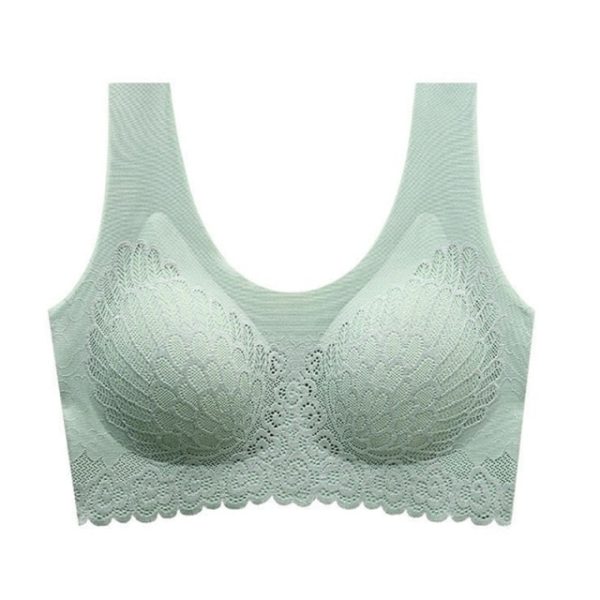 Thai Latex Underwear Bras for Women Plus Size M-3XL Push Up Bralette Seamless Bra Top Bh Comfort Cooling Gathers Shock-Proof Pad